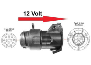 13 pin to 7 pin Trailer Car Adapter 12 Volt