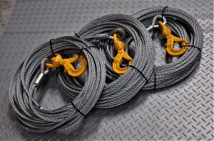 3 x 10mm x 23mt Wire Rope Swivel Hook