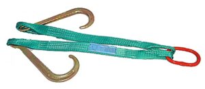 740mm V Winch Brother Strap with J Hooks