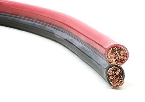 Cable Twin Red Black 35mm