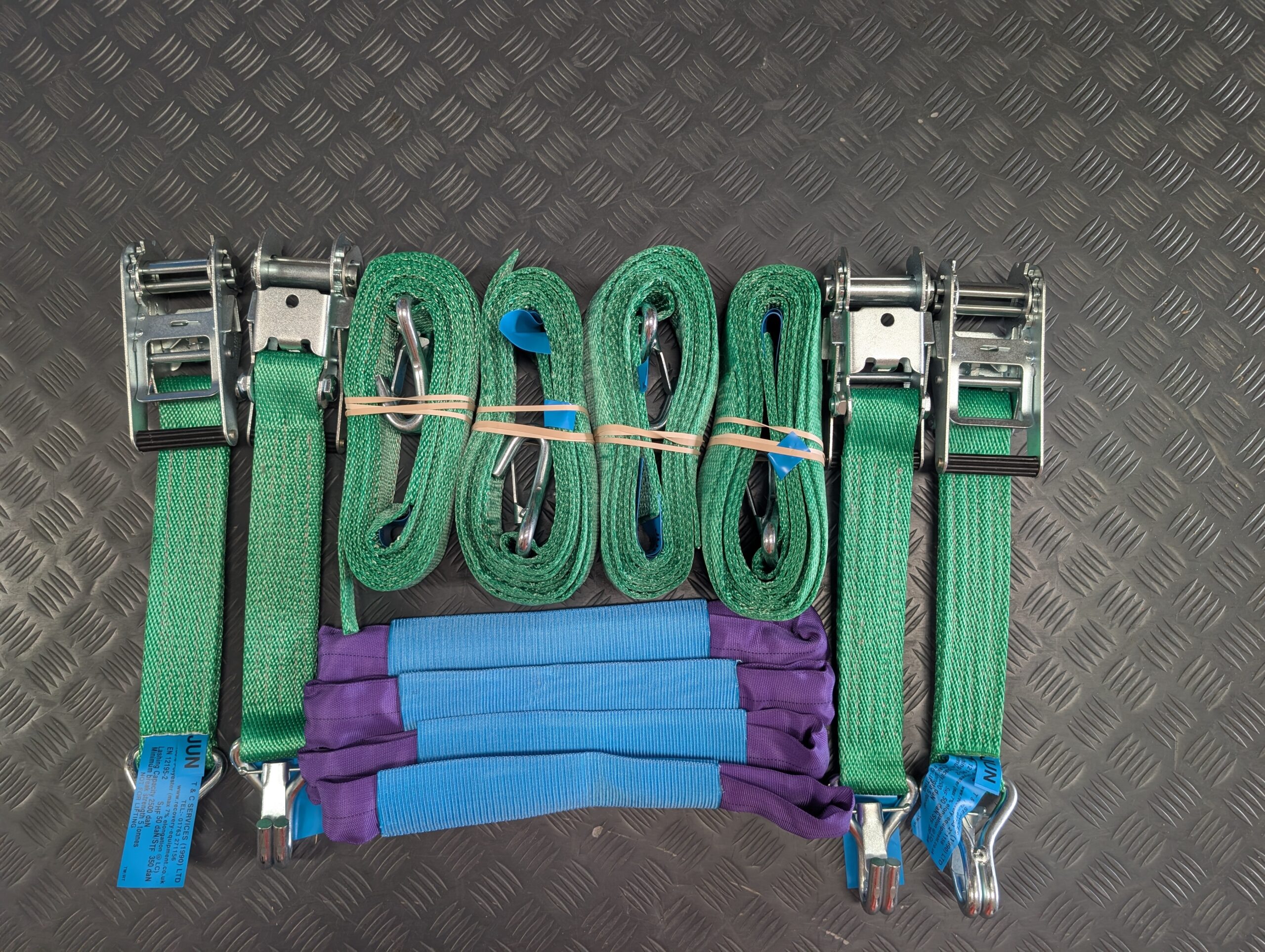 Heavy Duty Claw/Catch Strap Assembly Set of 4
