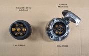Voltage reducer 24V to 12V 7 pin Car Plug