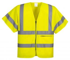 Hi-Vis Half Sleeve Zip Vest-C372