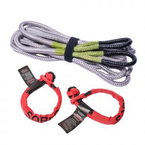 Saber 4000kg Kinetic Rope Kit with soft Shackles