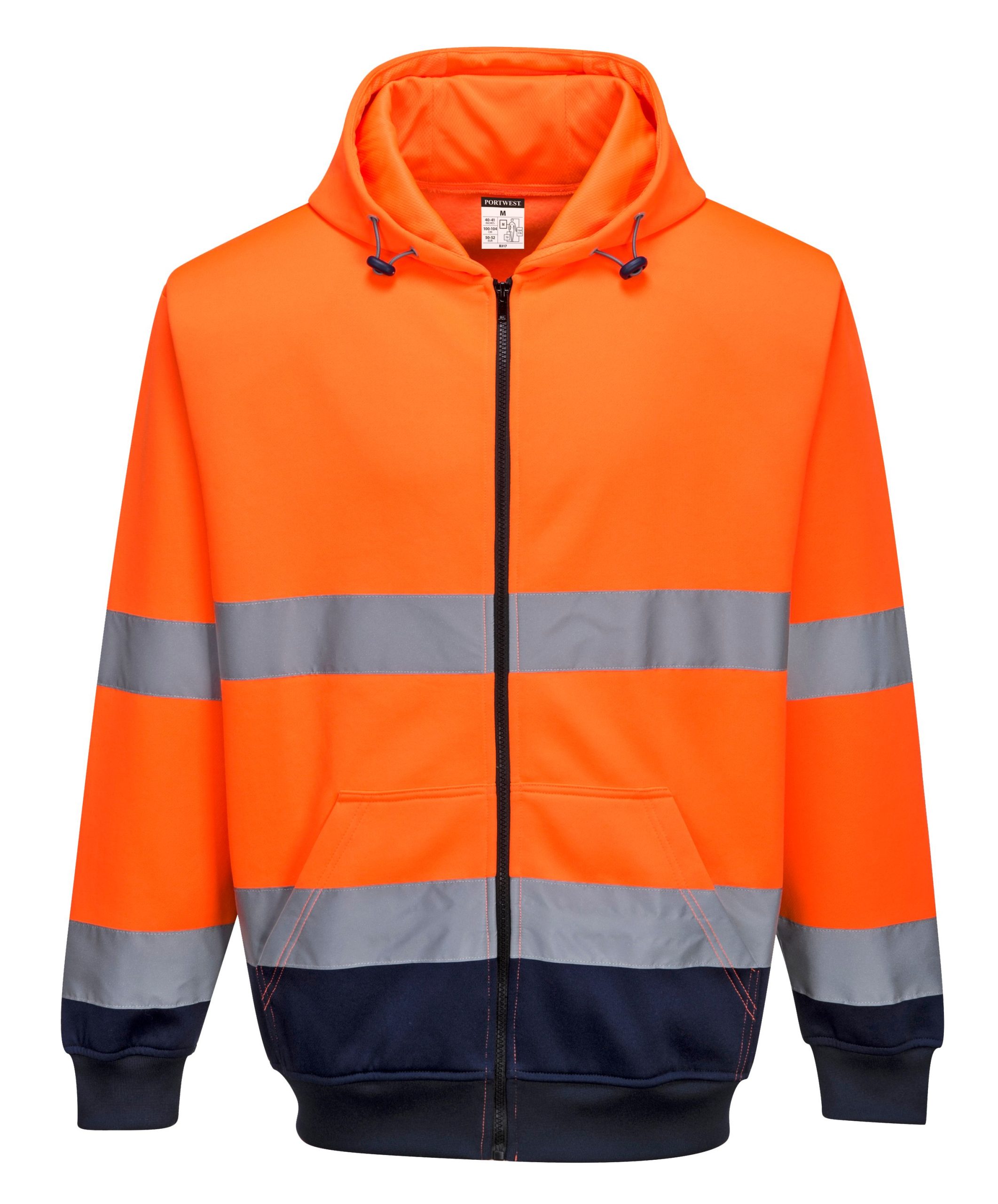 B317 OF Portwest B317 Two Tone Zip Hoodie