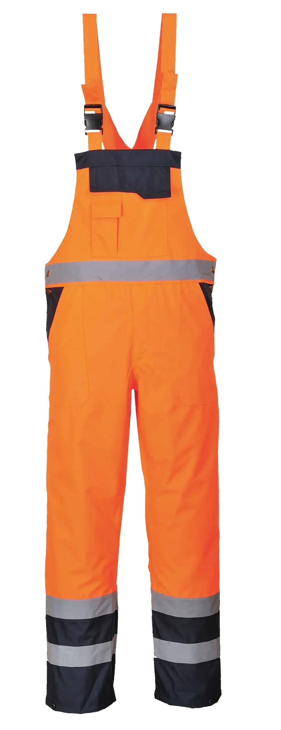 s489 front Portwest S489 Hi-Vis Contrast Winter Bib and Brace