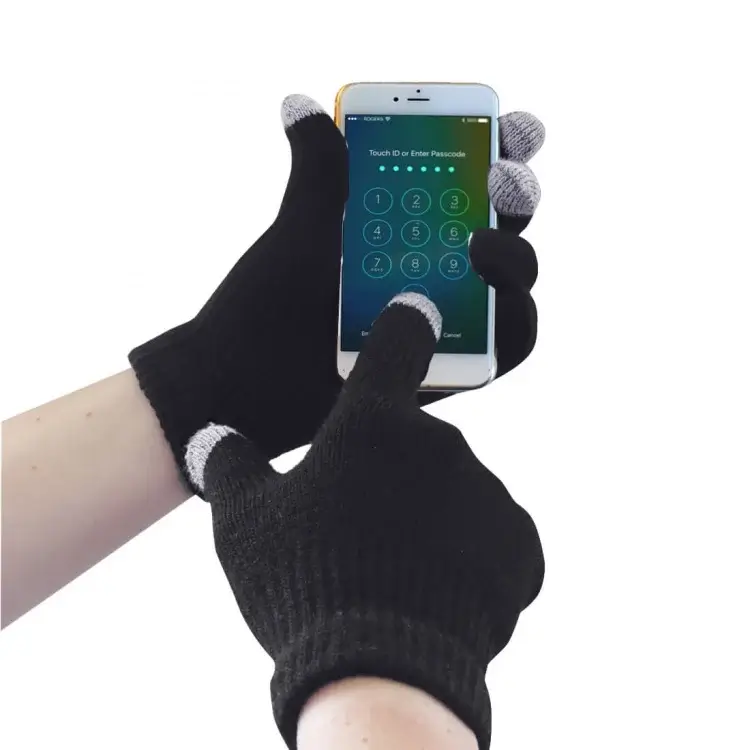 Portwest GL16 Touchscreen Knit Glove Black Portwest GL16 Touchscreen Glove