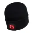 Rechargeable Twin LED Beanie B028 black back Rechargeable Twin LED Beanie B028 Black