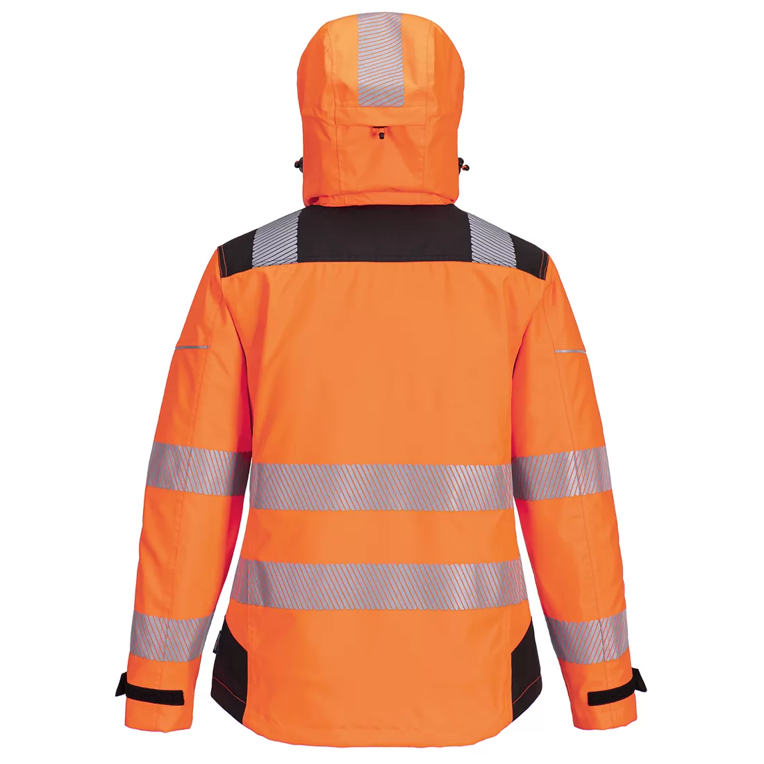 Womens PW389OBR_R back PW389 - PW3 Hi-Vis Women's Rain Jacket